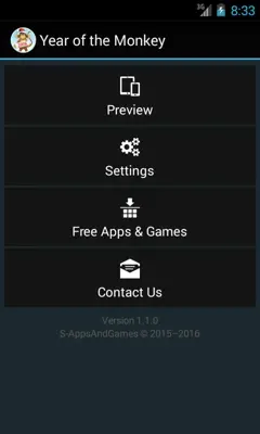 Year of the Monkey Free LWP android App screenshot 4